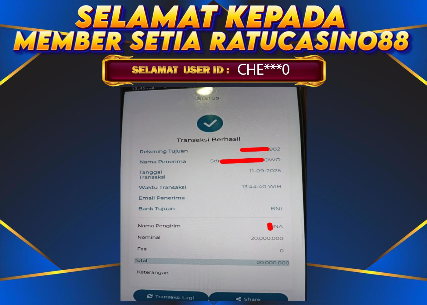 WITHDRAWAL MEMBER 55