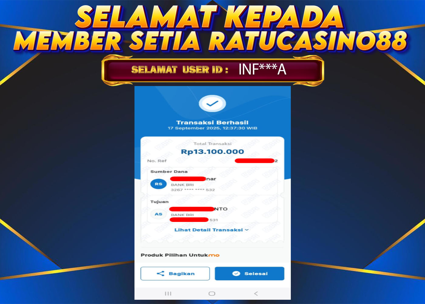 WITHDRAWAL MEMBER 61