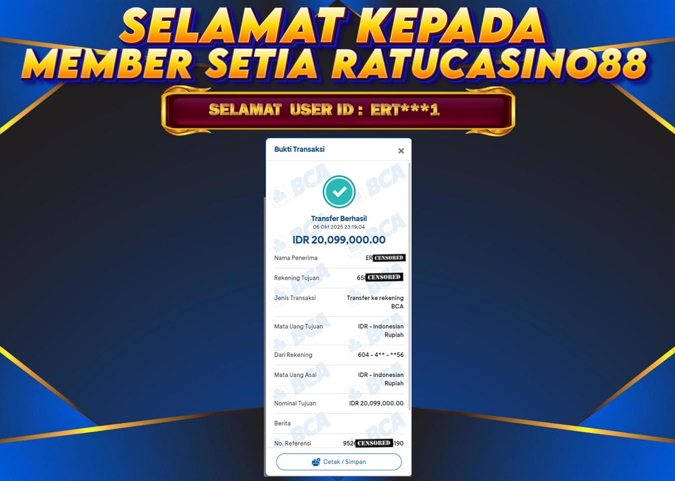 WITHDRAWAL MEMBER 82