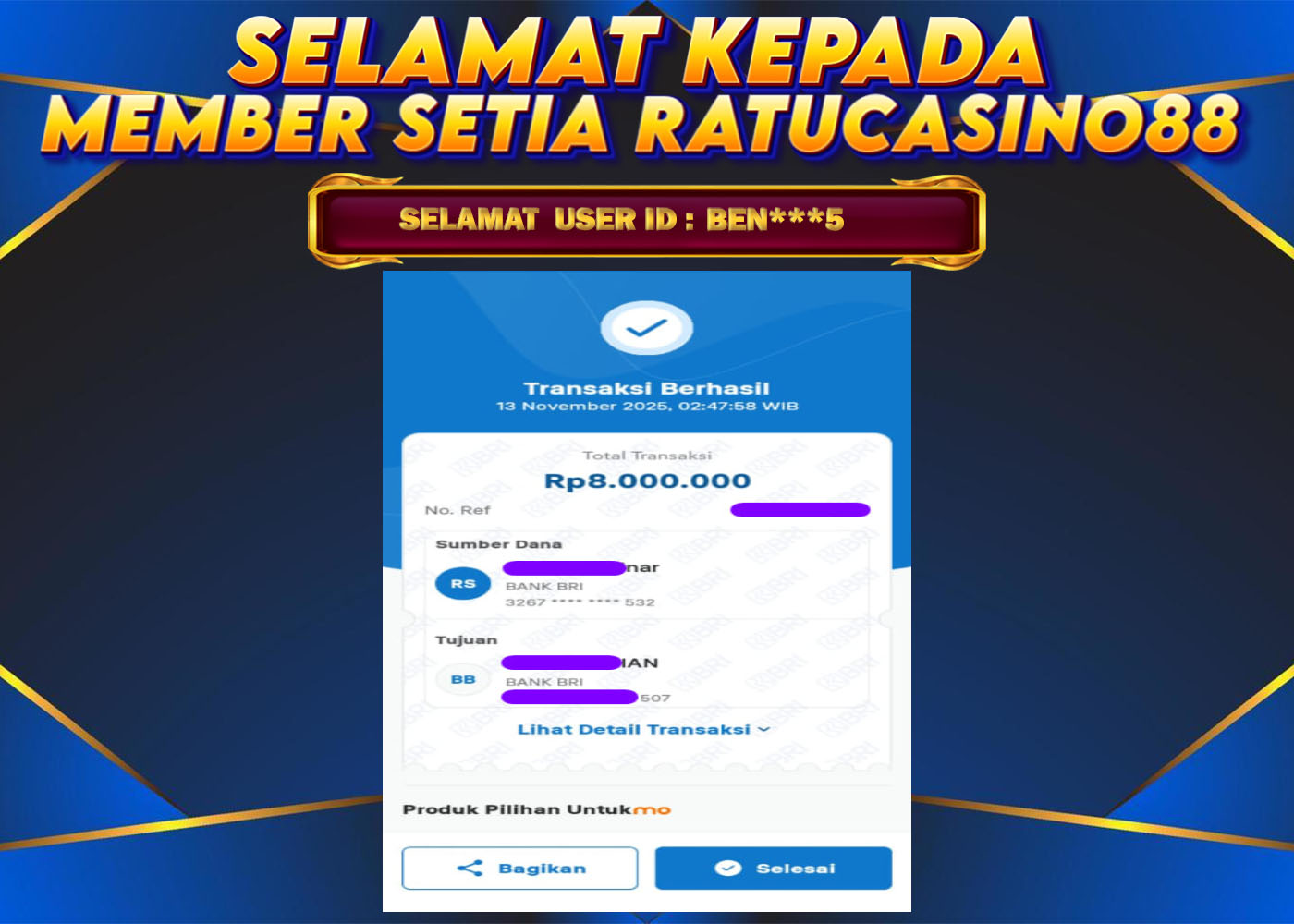 WITHDRAWAL MEMBER 121