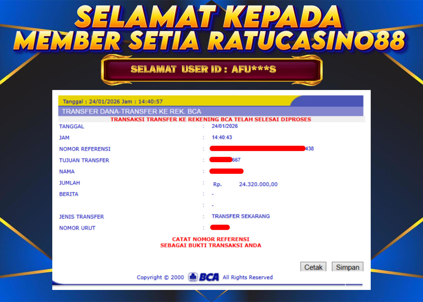 WITHDRAWAL MEMBER 205